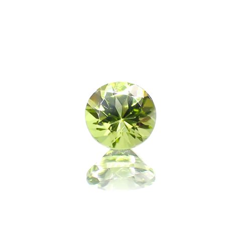 ペリドット(宝石名ペリドット) パキスタン産 識別済 1.13ct / 6.4x6.4mm前後 [210813074]