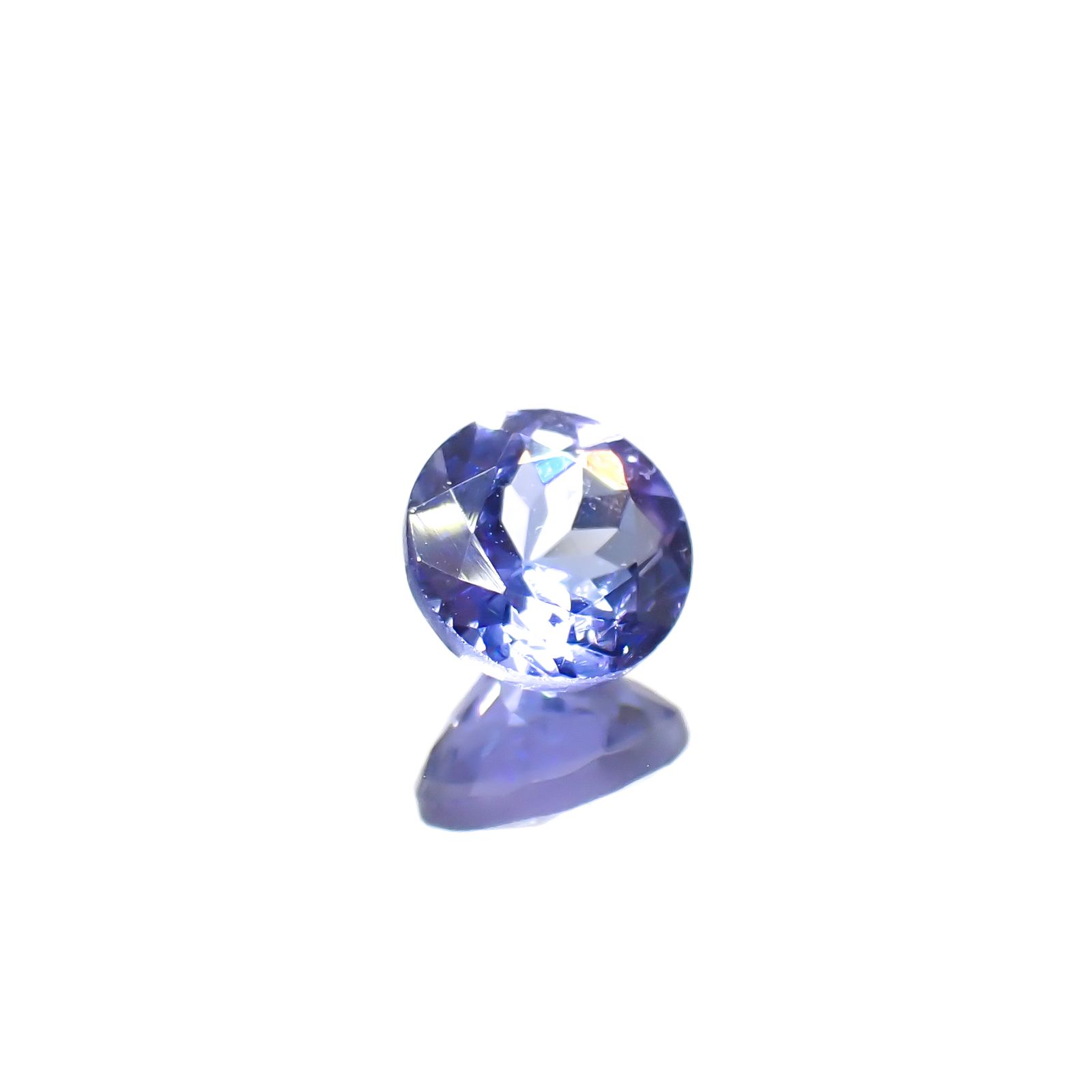 タンザナイト(宝石名タンザナイト)タンザニア産 0.53ct 識別済[240628330]5.1x5.1mm前後