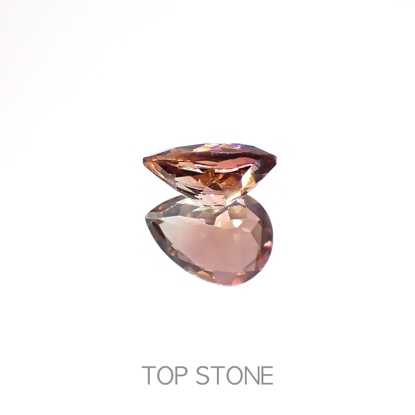 オレンジトルマリン(宝石名トルマリン)コンゴ民主共和国産 0.99ct 識別済[230320849]7.9x5.8mm前後