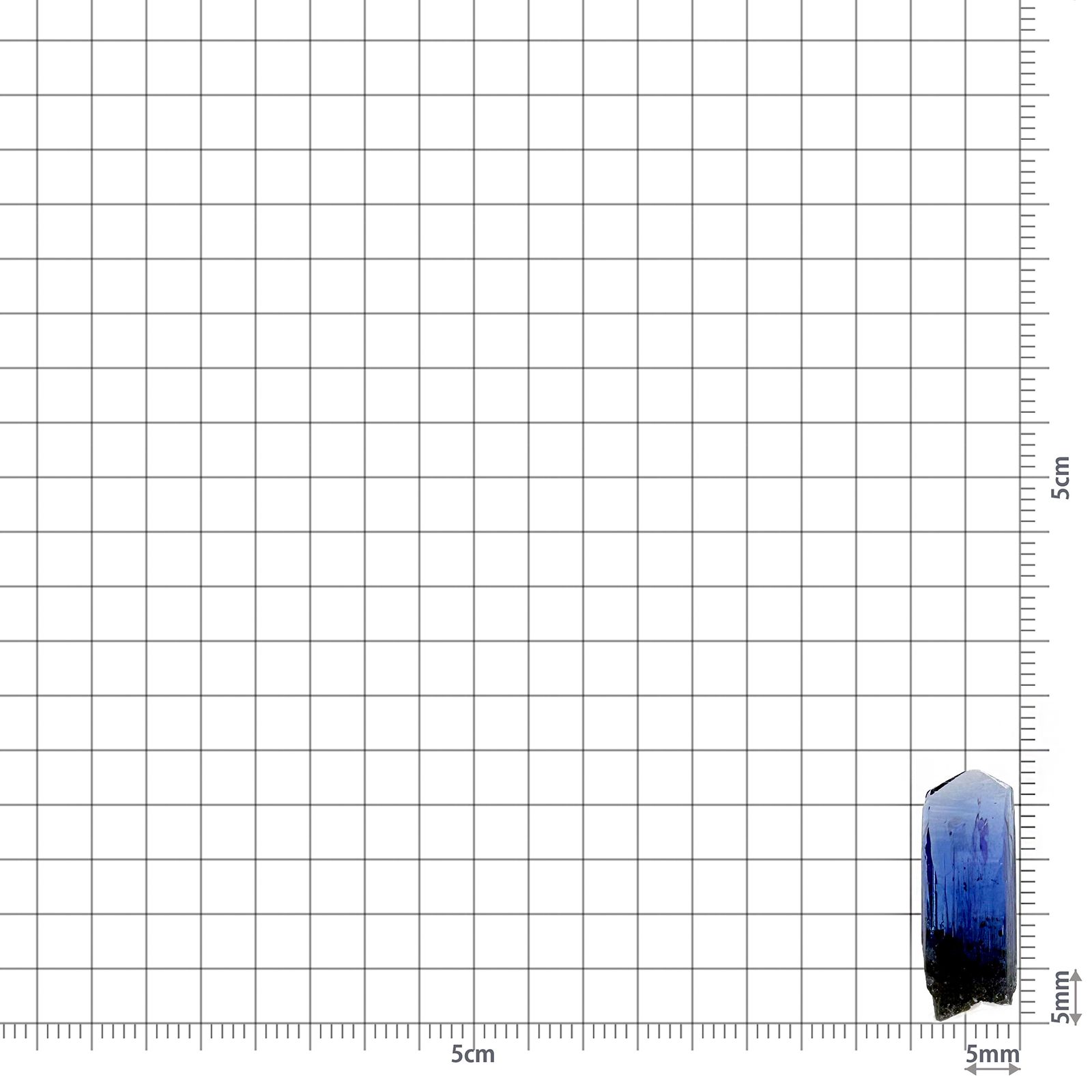 タンザナイト原石 タンザニア産 アクリル台座付き 13.40ct(2.68g) / 6.9x8.2x23.5mm前後 [260632367]