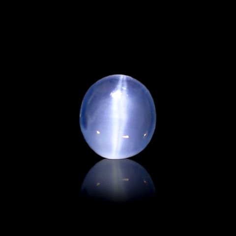 アパタイトキャッツアイ(宝石名ブルー・アパタイト・キャッツアイ)マダガスカル産 1.851ct ソ付(彩珠)[230823101]7.6x7.1mm前後