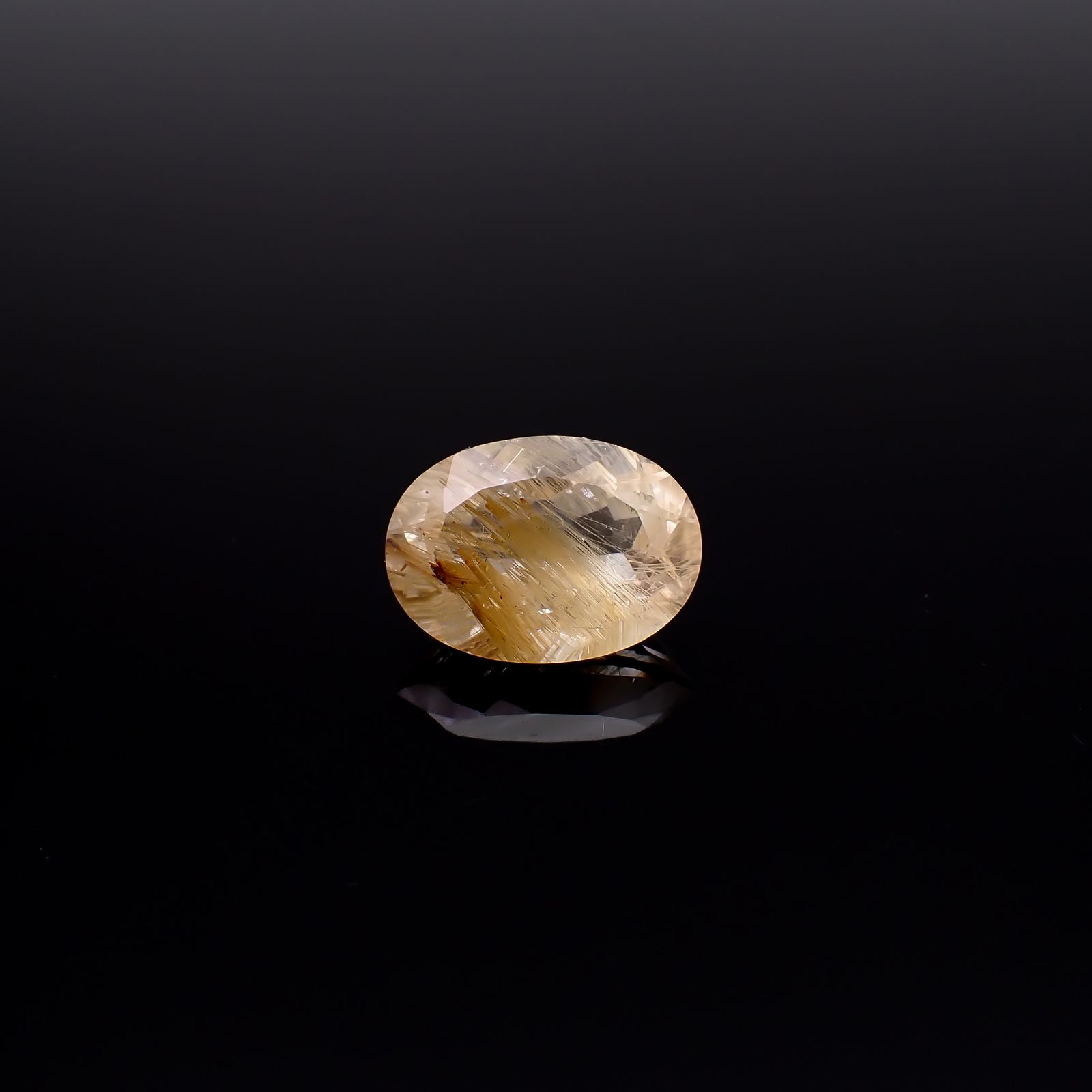 ルチルクォーツ ブラジル産 11.56ct / 18x12.9mm前後 [260732399]