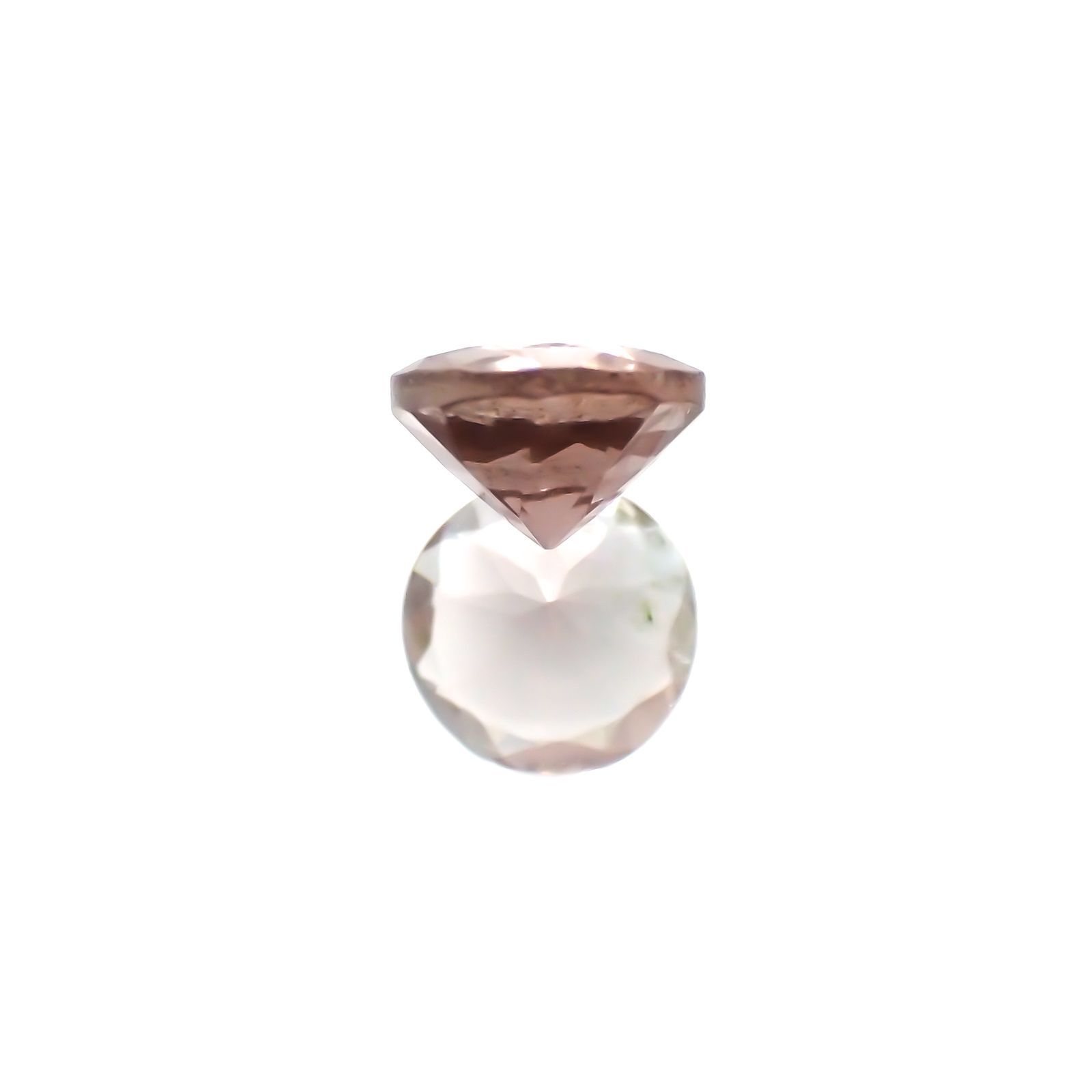 バイカラーオレゴンサンストーン(宝石名バイカラー・ラブラドライト)アメリカ・オレゴン州産 0.43ct 識別済[231124121]5.1x5.1mm前後