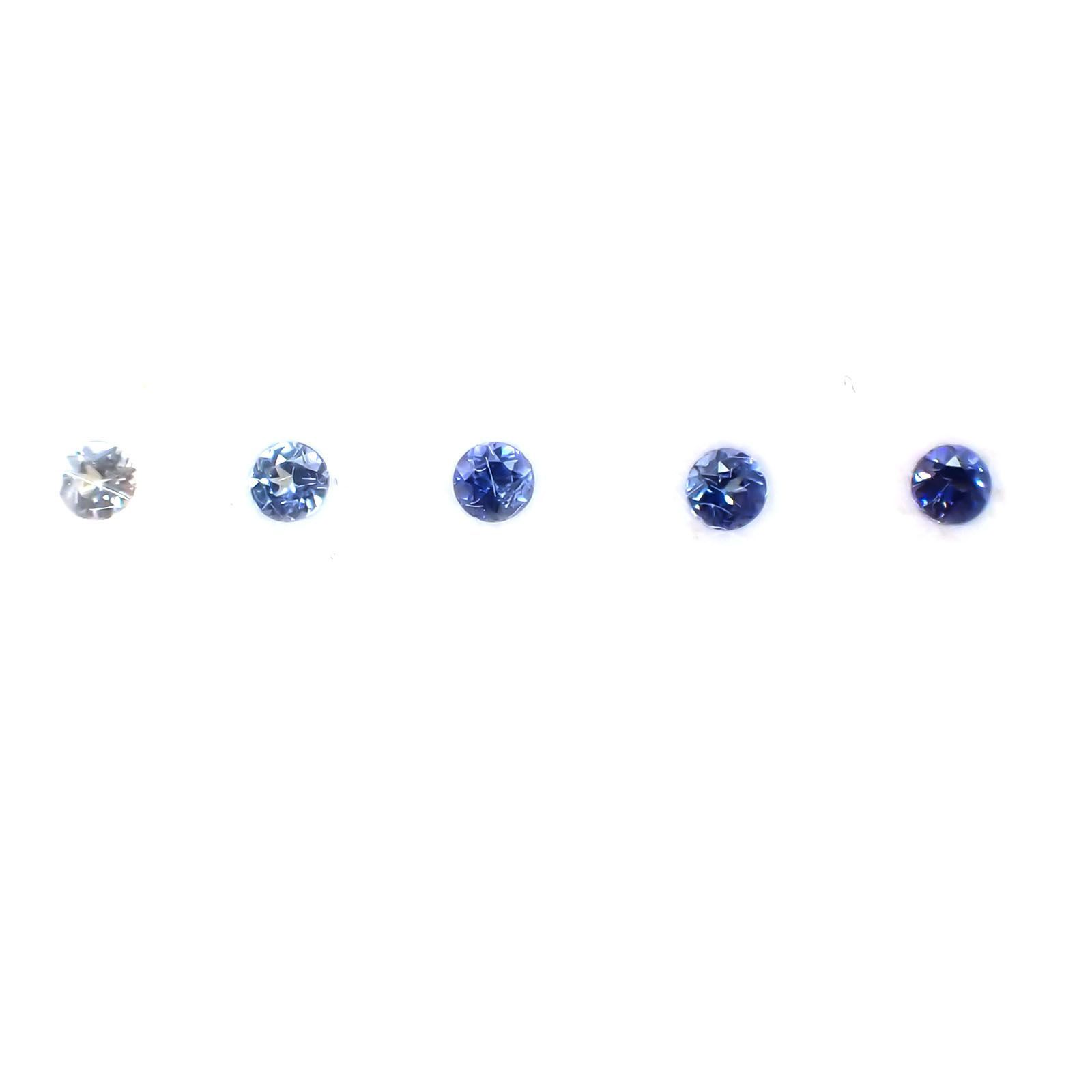 ベニトアイト色相環 アメリカ産 ルース 0.2ct[210310217]2×2mm前後