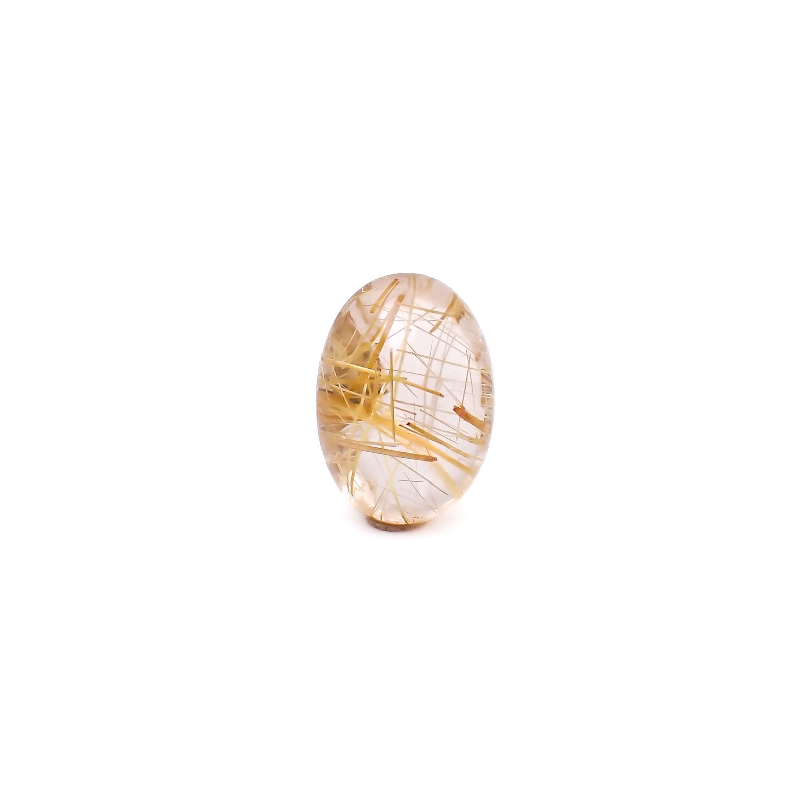◇バフトップカット◇ルチルクォーツ ブラジル産 6.69ct / 14x10mm前後 [260732404]