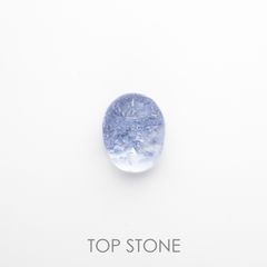 デュモルチェライトインクォーツ ブラジル産 ルース 2.07ct[210812224]8.7×6.9mm前後