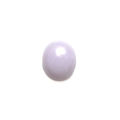 ラベンダー翡翠 ビルマ産 14.16ct [221219383]15.2x12.6mm前後