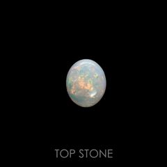 オパール(宝石名ホワイト・オパール) オーストラリア産 2.725ct ソ付(彩珠)[210711334]12.1×10mm前後