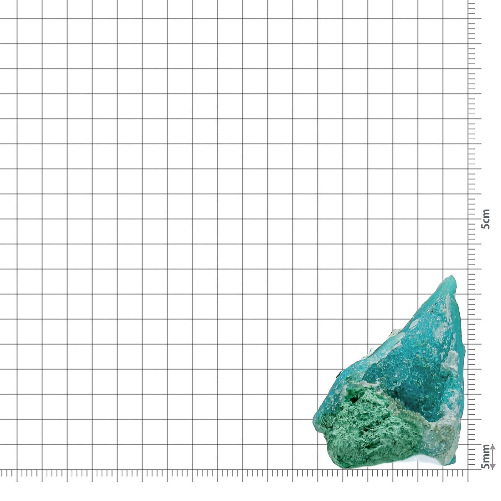 ジェムシリカ原石 アメリカ・アリゾナ州レイマイン産 アクリル台座付き 108.56ct(21.71g) / 20.7x31.4x39.5mm前後 [260632496]