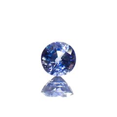 アイスブルーサファイア(宝石名サファイア)スリランカ/マダガスカル産 0.42ct 識別済[220515971]4.4x4.3mm前後