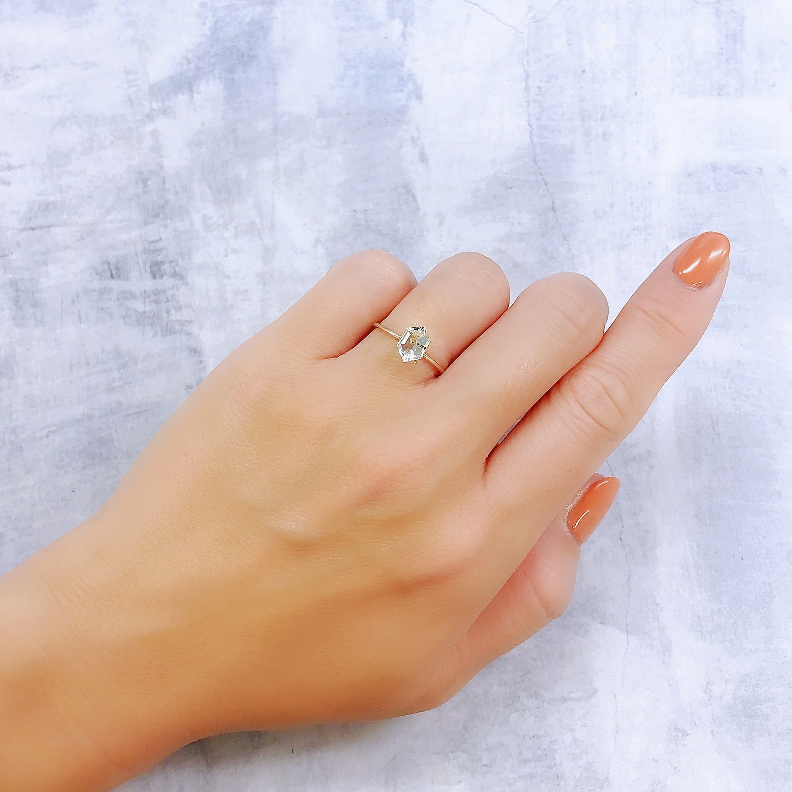 ◇カスタムカット◇オイルインクォーツ パキスタン産 0.86ct[240218539]8.1x5.5mm前後