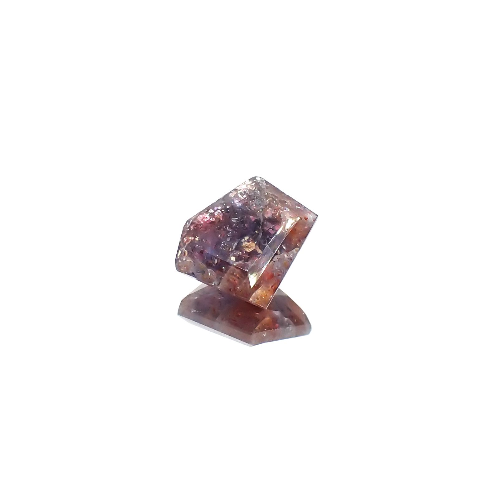 ◇カスタムカット◇ブラッドショットアイオライト インド産 2.05ct[240125390]10.3x8.6mm前後