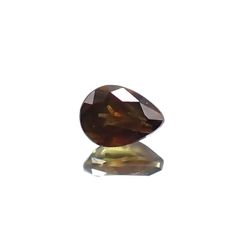 ゴールドシーンサファイア 非加熱(宝石名シーン・サファイア) ケニア産 0.25ct 識別済[250712074]4.1×3.1mm前後