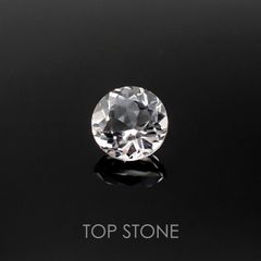 <ランダムセレクト1個販売> 水晶SA(宝石名ロック・クリスタル) ラウンドカット ブラジル産 0.80ct前後 識別済[20107183]6×6mm前後