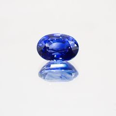 サファイア(宝石名サファイア)マダガスカル/スリランカ産 1.34ct 識別済[231124318]7.2x5.1mm前後