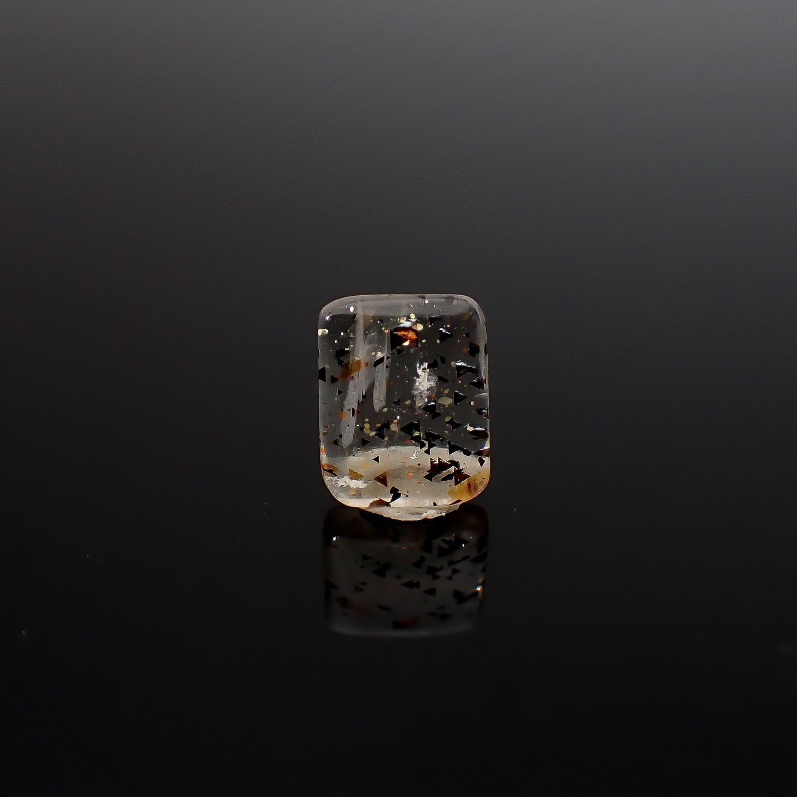 レインボーラティスサンストーン オーストラリア産 0.76ct / 7.1x5.7mm前後 [260632534]