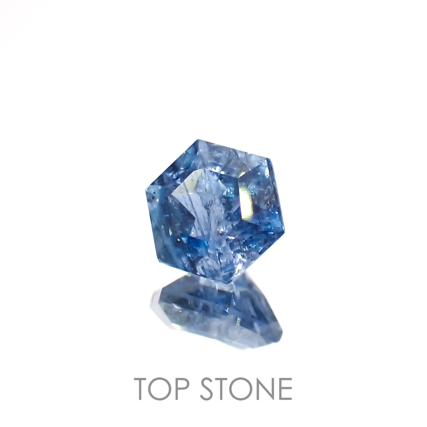 ◇ヘキサゴンカット◇サンタマリアアクアマリン ブラジル産 0.60ct[230119917]5.2x5.1mm前後
