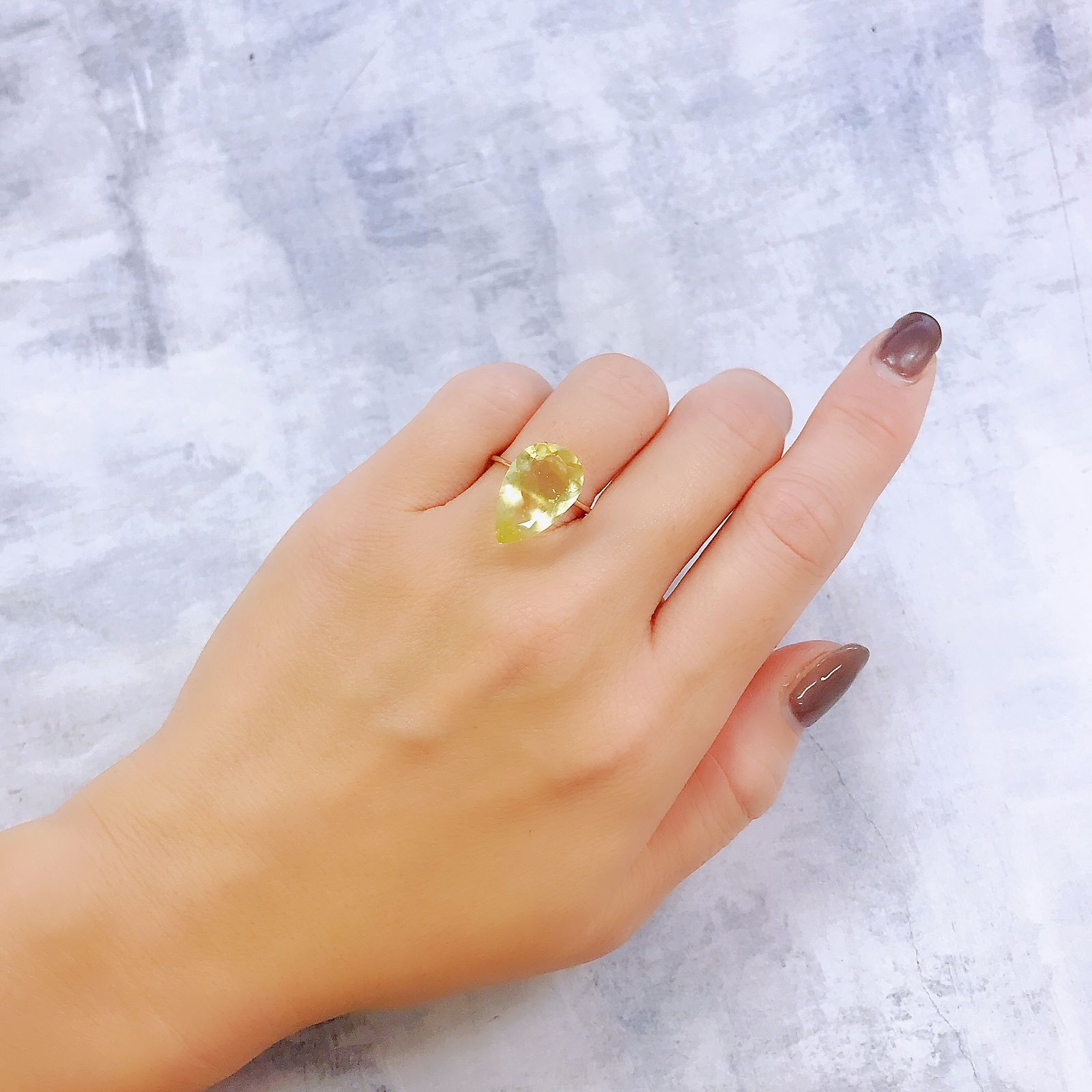 リビアングラス エジプト・リビア砂漠産 4.66ct[221018187]17x10.5mm前後