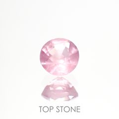 シルキーピンクスピネル(宝石名ピンク・スピネル) タンザニア産 0.46ct 識別済[210812909]4.4×4.4mm前後