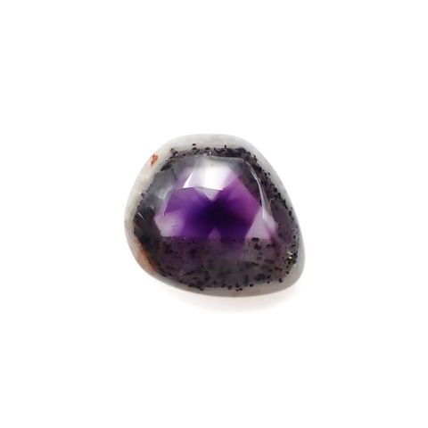 ◇フリーフォーム◇トラピッチェアメジスト 母岩付き ブラジル産 17.43ct[230722780]21.4x18.2mm前後