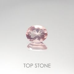 ディープローズクォーツ(宝石名ローズ・クォーツ) モザンビーク産 0.43ct 識別済[20095389]5.6×4.5mm前後