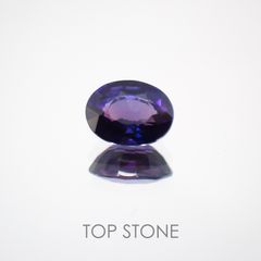 バイカラーサファイア(宝石名バイカラー・サファイア) タンザニア産 0.50ct 識別済[210410591]5.3×4.1mm前後