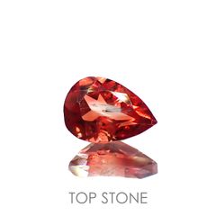 レッドラブラドライト(宝石名ラブラドライト)エチオピア産 0.48ct 識別済[221219574]6.6x4.6mm前後