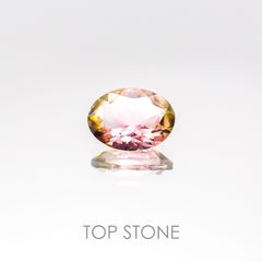 バイカラートルマリン ブラジル産 ルース 0.67ct[20106803]6.8×5mm前後