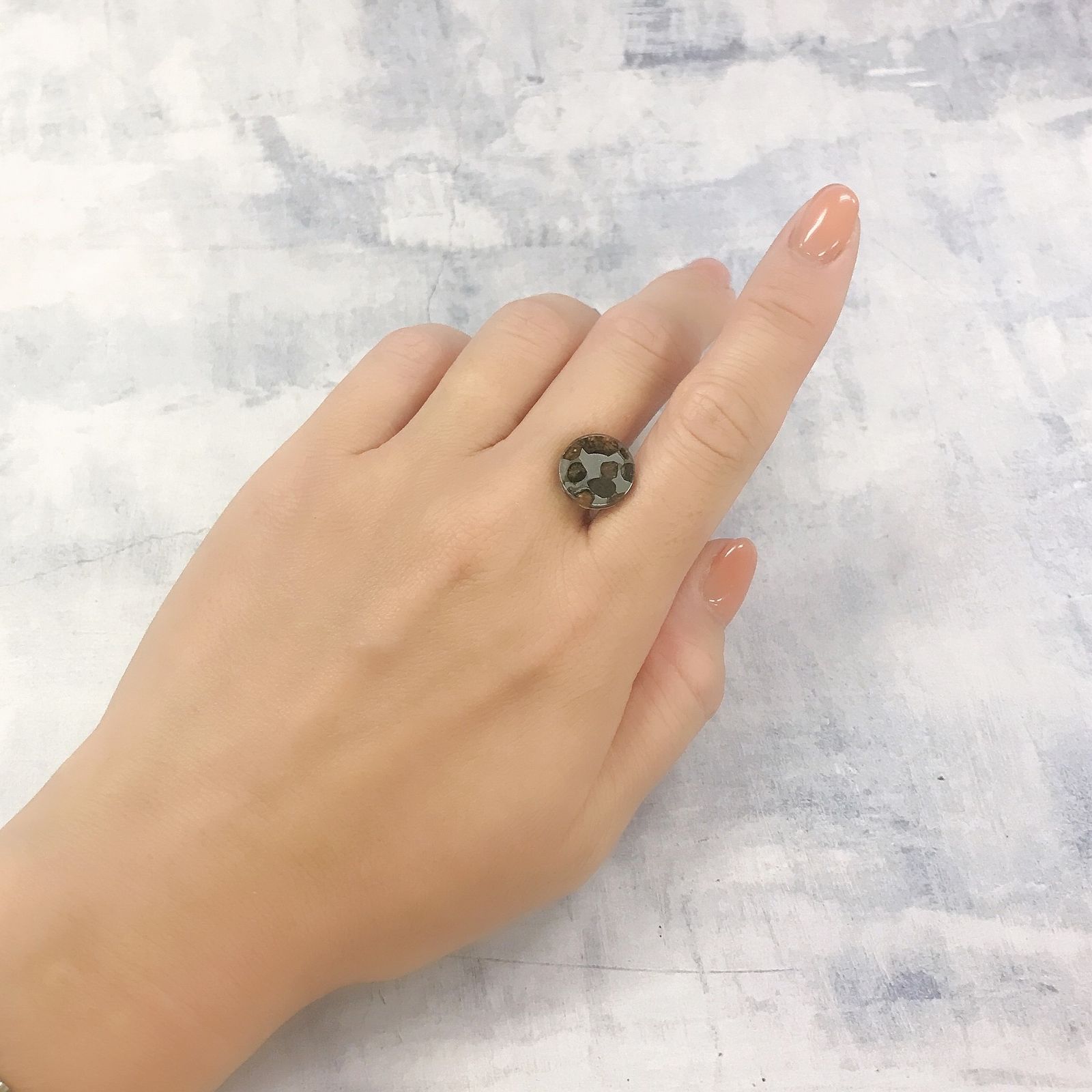 パラサイト隕石Sericho トリプレット 発見地：ケニア 4.27ct[220817529]12.1x12mm前後