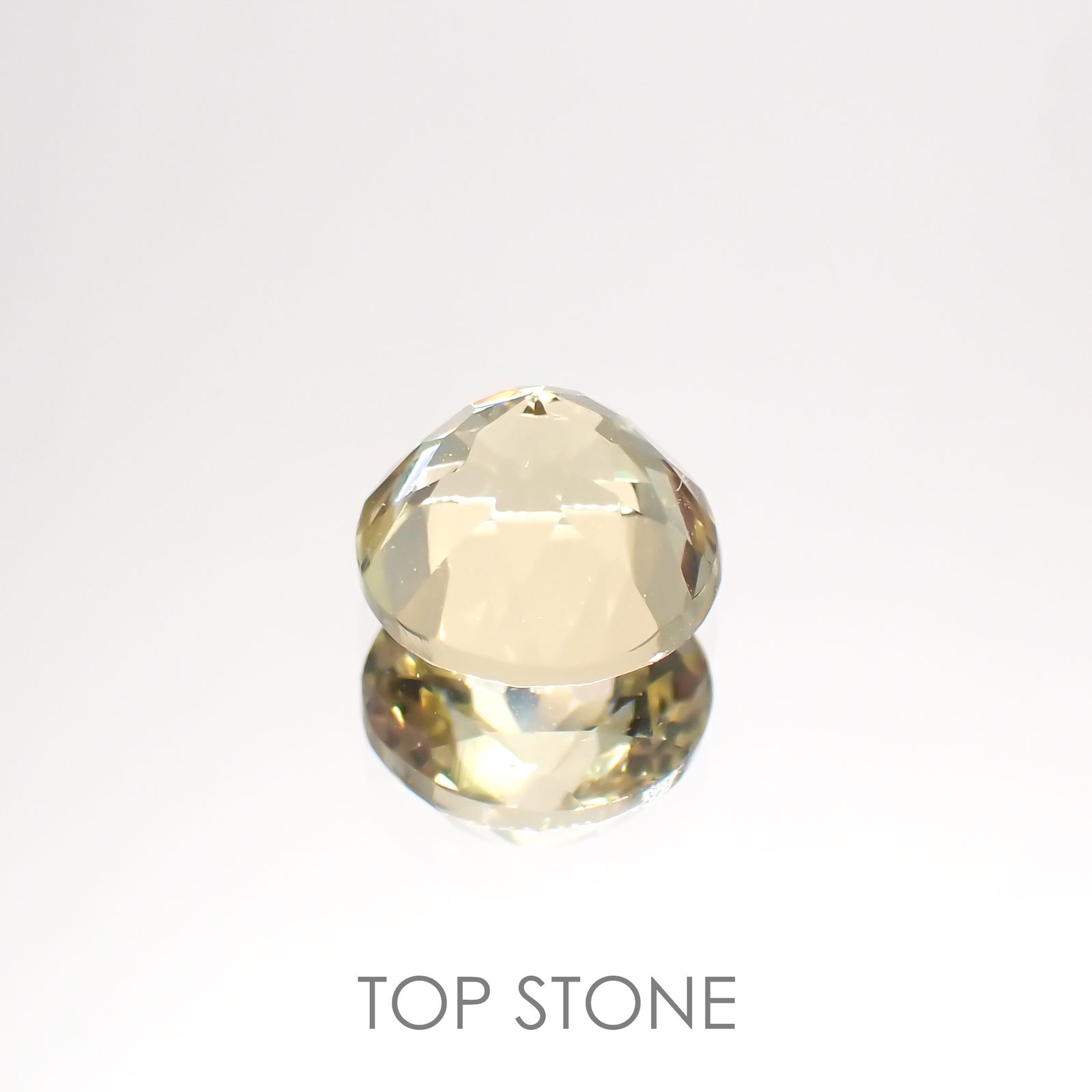 イエローベリル(宝石名イエロー・ベリル)ブラジル産 1.44ct 識別済[220114232]7.2x7.1mm前後