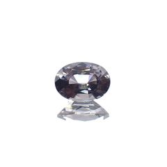 プラチナスピネル(宝石名スピネル) ビルマ産 0.855ct ソ付(彩珠)[250812842]6.8×4.8mm前後