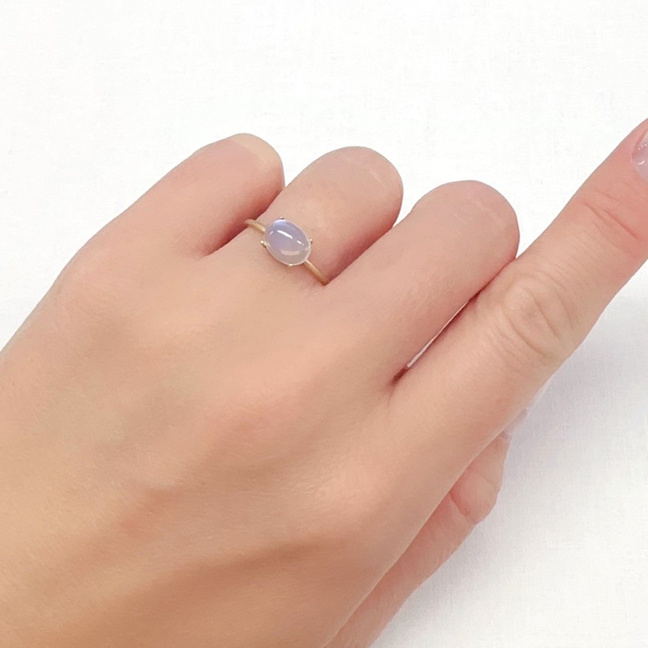 ムーンストーン(宝石名オーソクレース)インド/スリランカ産 1.22ct 識別済[240527726]8.1x6.2mm前後