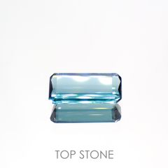 インディゴライト(宝石名ブルー・トルマリン)ブラジル産 0.583ct ソ付(彩珠)[220717195]8.2x3.9mm前後