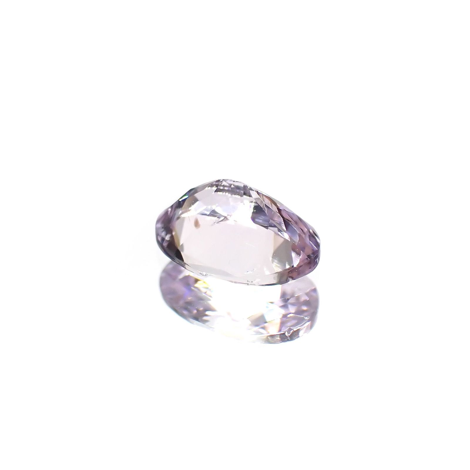 ピンクゾイサイト(宝石名ピンク・ゾイサイト) タンザニア産 ソ付(彩珠) 0.811ct / 7.1x5.2mm前後 [21019344]