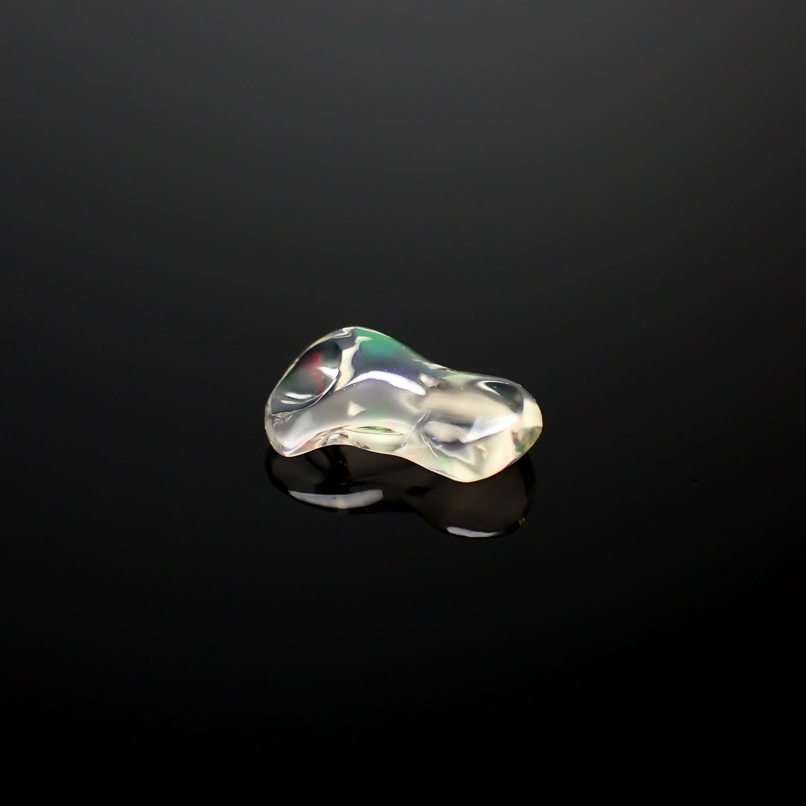 バイカラーメキシコオパール 原石 メキシコ産 0.75ct[240226187]9.5x5.2mm前後