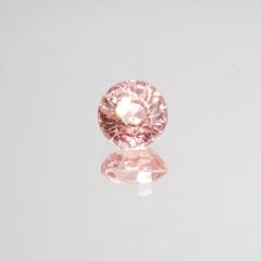 パパラチャサファイア スリランカ産 0.52ct CGL鑑付[20062892]4.5×4.5mm前後