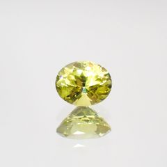 クリソベリル(宝石名クリソベリル)マダガスカル産 0.58ct 識別済[220114495]5.4x4.6mm前後