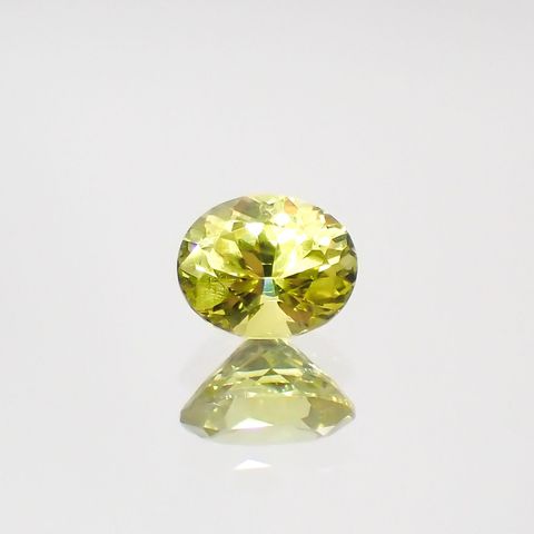 クリソベリル(宝石名クリソベリル)マダガスカル産 0.58ct 識別済[220114495]5.4x4.6mm前後