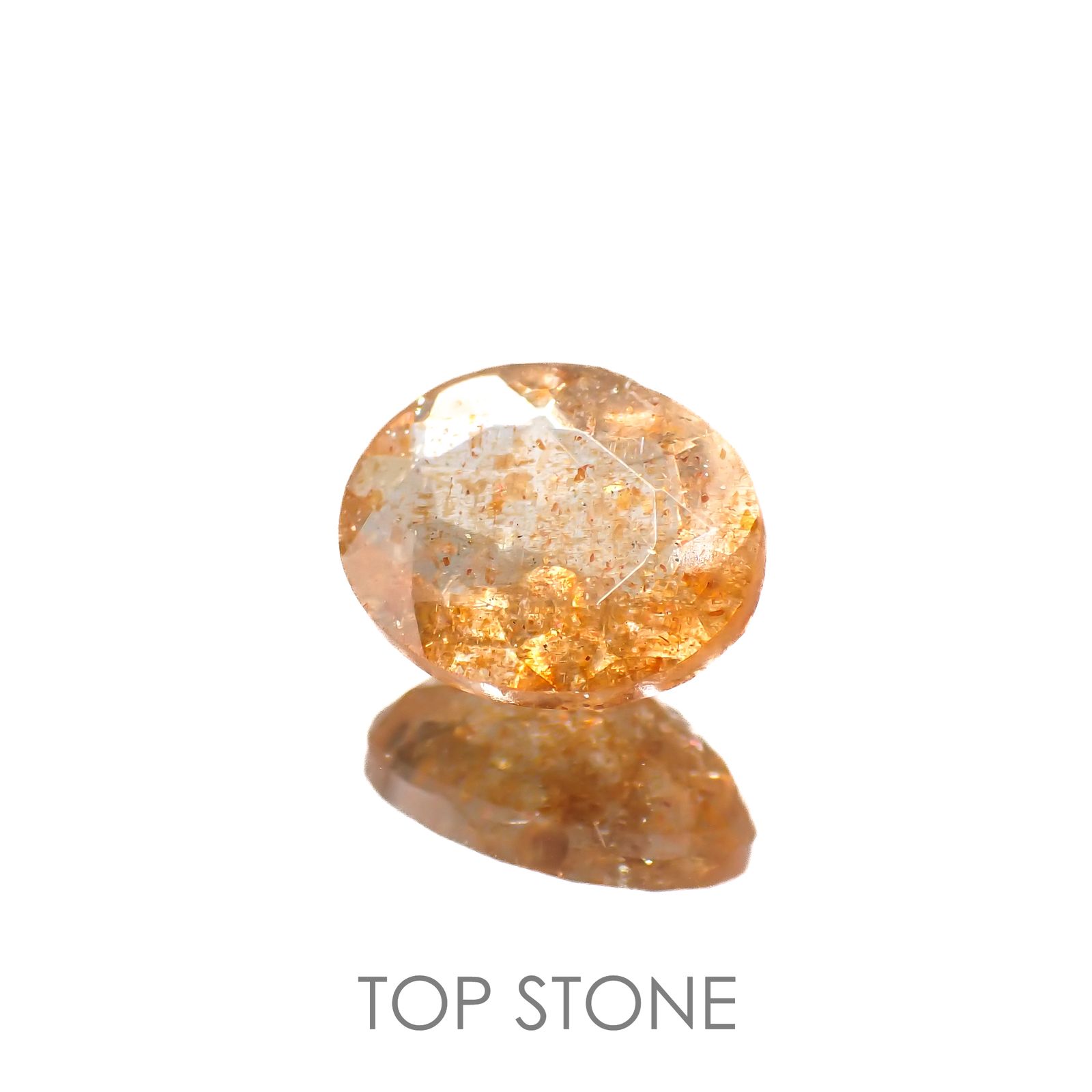 イリュージョンサンストーン インド産 2.39ct[220917579]10.1x8.1mm前後