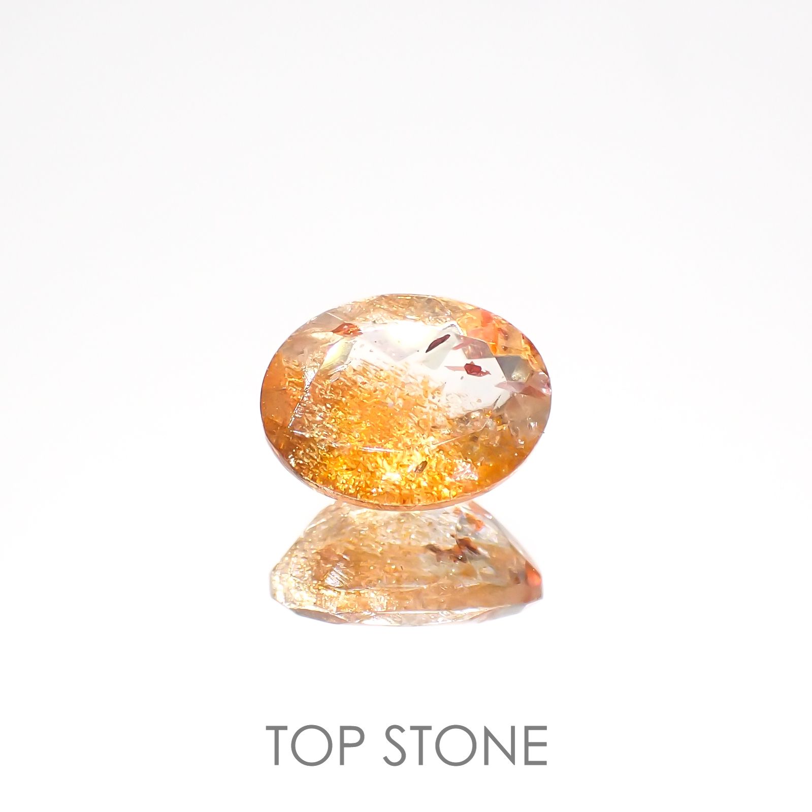 イリュージョンサンストーン インド産 1.76ct[220918101]8.9x7mm前後
