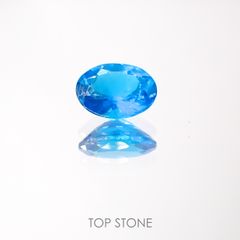 ネオンブルーアパタイト(宝石名アパタイト) マダガスカル産 0.77ct 識別済[211013056]6.9×5mm前後