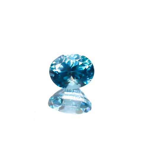 ブルージルコン カンボジア産 0.65ct[230823035]5.1x4mm前後