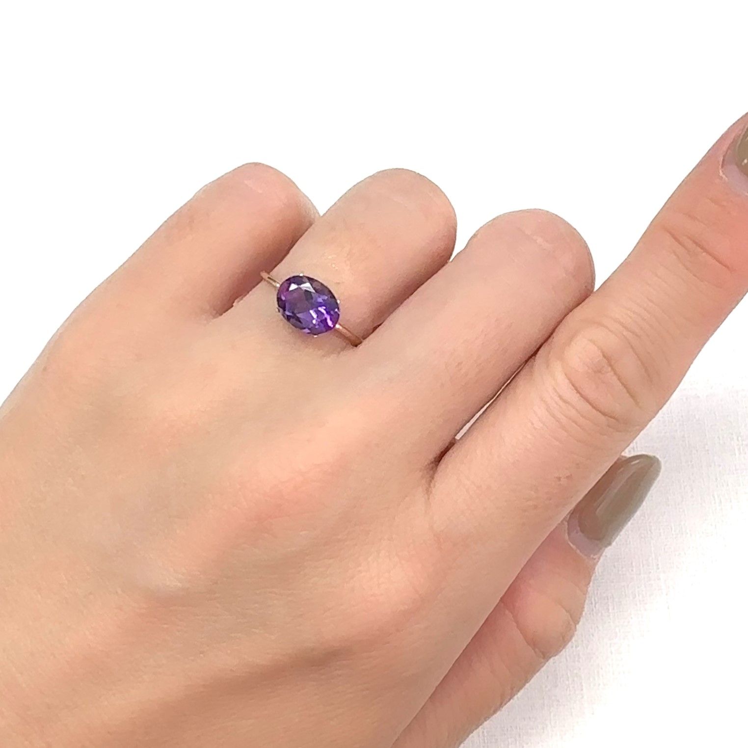 カラーシフトアメジスト ブラジル/ウルグアイ産 1.44ct[240929006]9x6.9mm前後