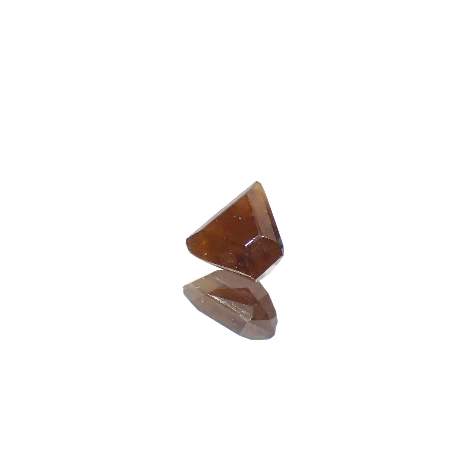 ◇カスタムカット◇バイアナイト(宝石名バイアナイト)ブラジル産 0.376ct ソ付(日独)[240527772]3.63x3.95mm前後