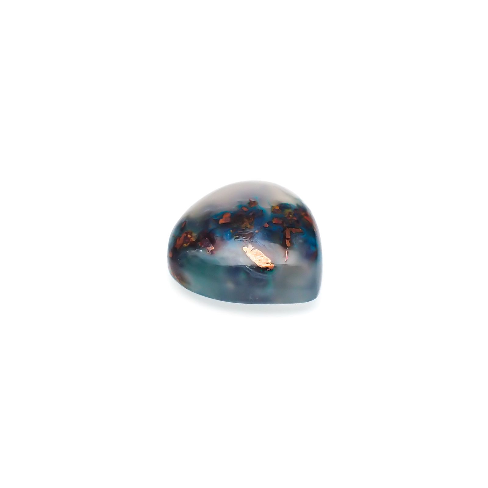 コッパークリソコラインカルセドニー インドネシア産 25.53ct[230722635]21.2x20.5mm前後