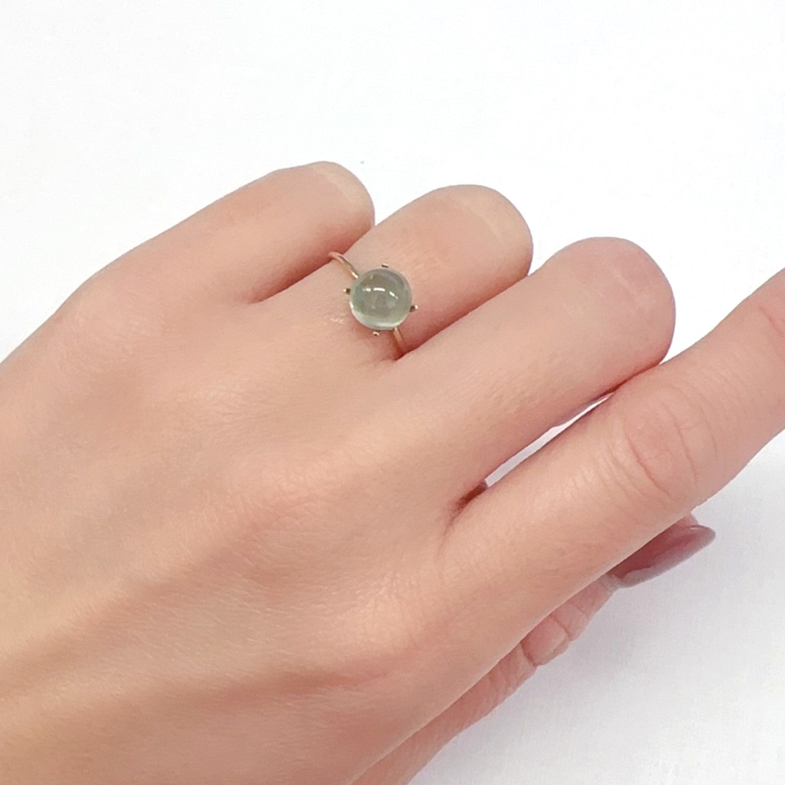バナジウムコーネルピンキャッツアイ(宝石名コーネルピン)タンザニア産 2.06ct 識別済[240125869]7.5x7.5mm前後
