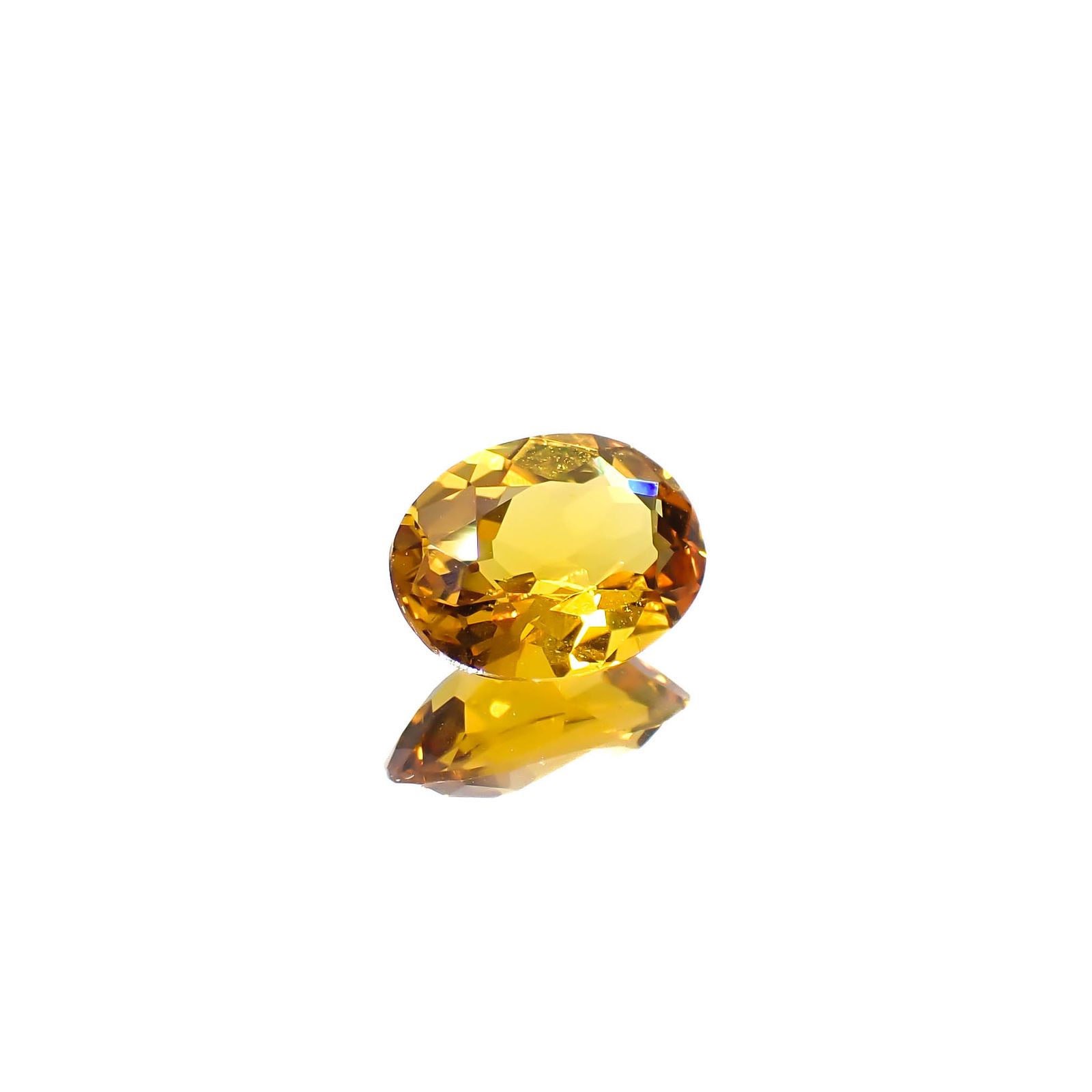 ゴールデンベリル(宝石名ゴールデン・ベリル)ブラジル産 0.99ct 識別済[250530347]8.1x6.1mm前後