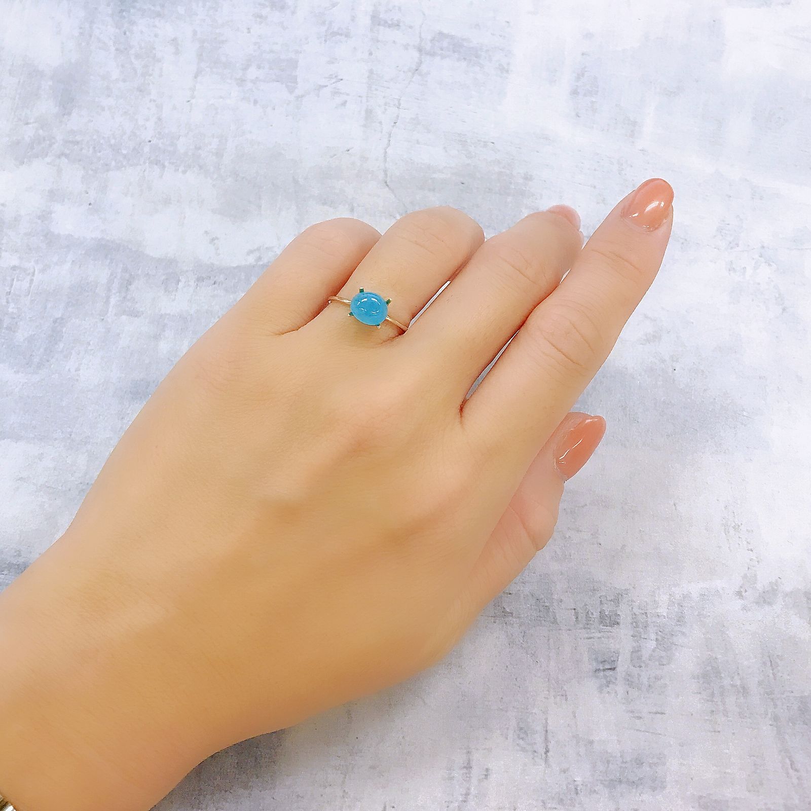 ヘミモルファイト(宝石名ヘミモルファイト)コンゴ民主共和国産 2.06ct 識別済[220917614]7.6x6.3mm前後