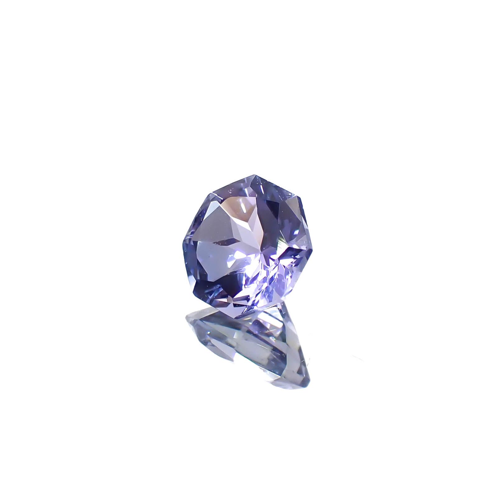 ◇オクタゴンカット◇タンザナイト(宝石名タンザナイト)タンザニア産 0.57ct 識別済[240628132]5.1x5.1mm前後
