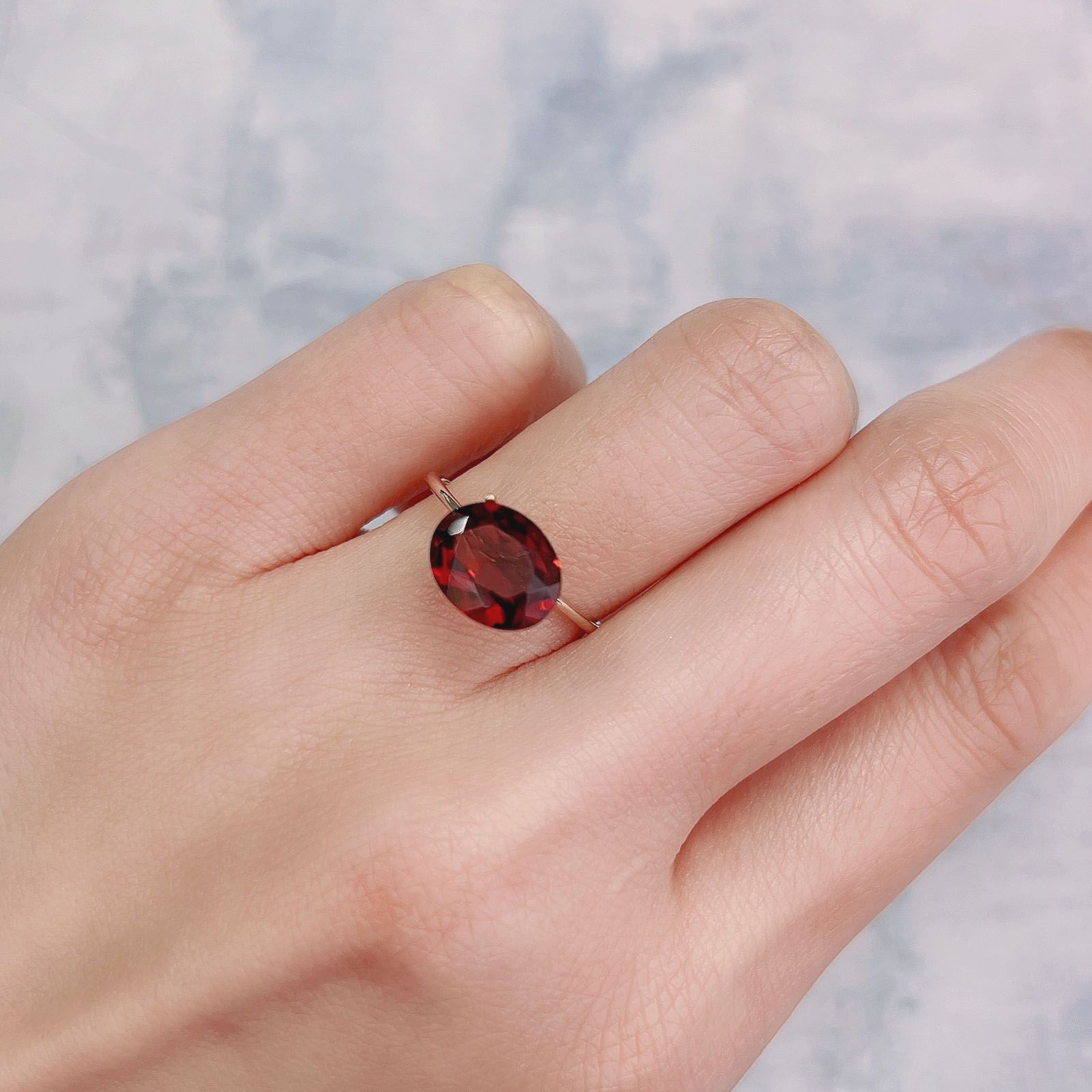 パイロープ アルマンディン ガーネット(宝石名パイロープ アルマンディン・ガーネット)ブラジル産 2.6ct 識別済[220113843]10.2x8mm前後